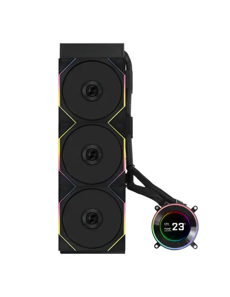 Lian Li GA II Hydroshift II LCD-C 360TL Processore Raffreddatore di liquidi tutto in uno 12 cm Nero 1 pz