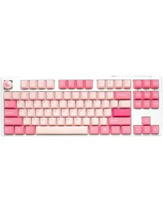Ducky One 3 TKL Gossamer Pink tastiera Gaming USB Tedesco Rosa, Bianco