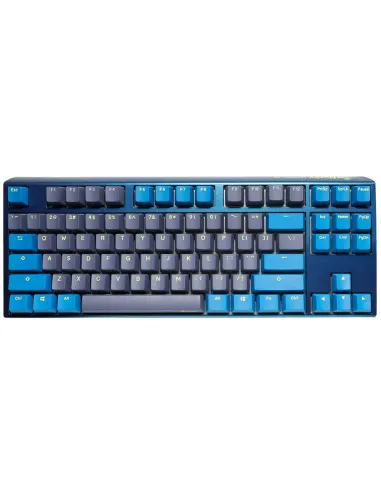 Ducky One 3 TKL DayBreak tastiera Gaming USB QWERTY Blu, Grigio, Giallo