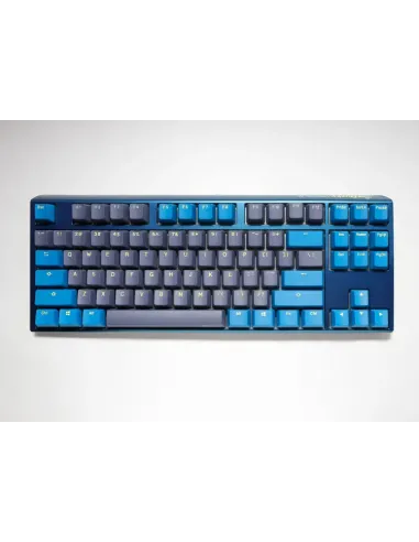 Ducky One 3 TKL DayBreak tastiera Gaming USB QWERTY Blu, Grigio, Giallo