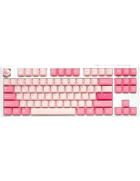 Ducky One 3 TKL Gossamer Pink tastiera Gaming USB Inglese US Rosa, Bianco