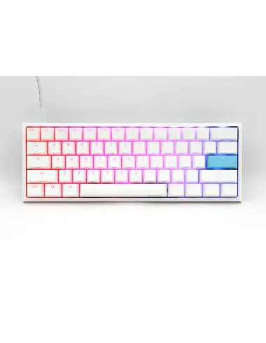 Ducky DKON2061ST tastiera Gaming USB QWERTZ Tedesco Bianco