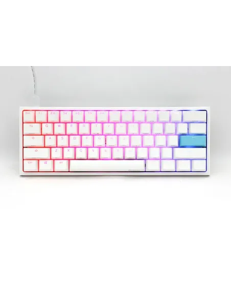 Ducky DKON2061ST tastiera Gaming USB QWERTZ Tedesco Bianco