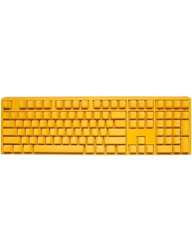 Ducky One 3 Yellow Gaming Tastatur RGB LED - MX-Clear US tastiera USB Inglese US Giallo