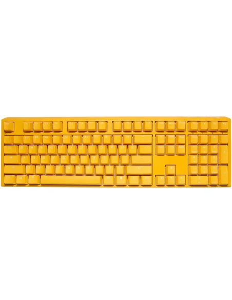 Ducky One 3 Yellow Gaming Tastatur RGB LED - MX-Clear US tastiera USB Inglese US Giallo