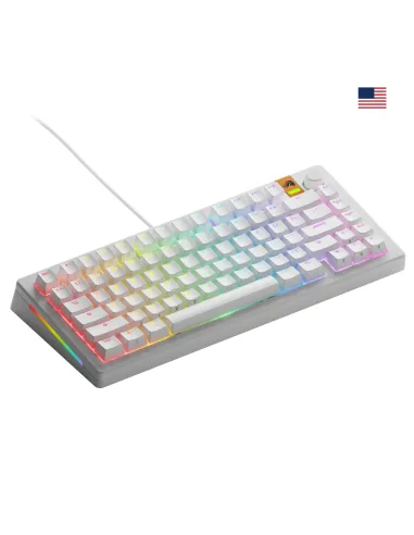 Glorious Gaming GMMK 3 HE 75% Prebuilt tastiera USB QWERTY Inglese US Bianco