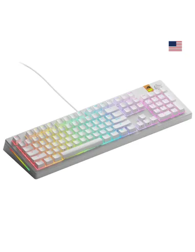 Glorious Gaming GMMK 3 HE 100% Prebuilt tastiera USB QWERTY Inglese US Bianco