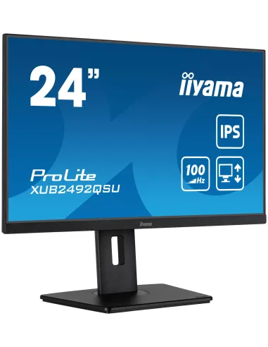 iiyama ProLite XUB2492QSU-B1 Monitor PC 60,5 cm (23.8") 2560 x 1440 Pixel Quad HD LED Nero