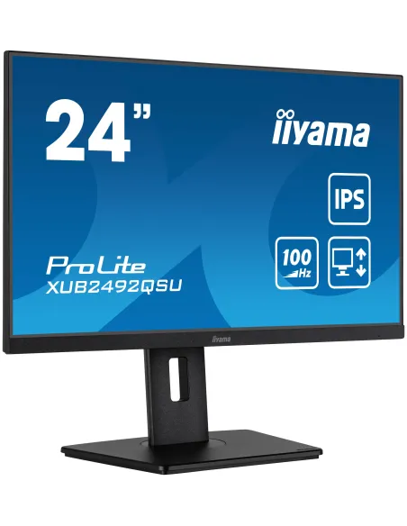 iiyama ProLite XUB2492QSU-B1 Monitor PC 60,5 cm (23.8") 2560 x 1440 Pixel Quad HD LED Nero