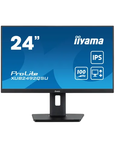 iiyama ProLite XUB2492QSU-B1 Monitor PC 60,5 cm (23.8") 2560 x 1440 Pixel Quad HD LED Nero