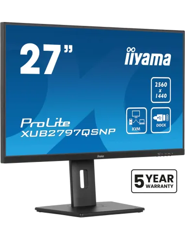 iiyama ProLite XUB2797QSNP-B1 Monitor PC 68,6 cm (27") 2560 x 1440 Pixel Quad HD LED Nero