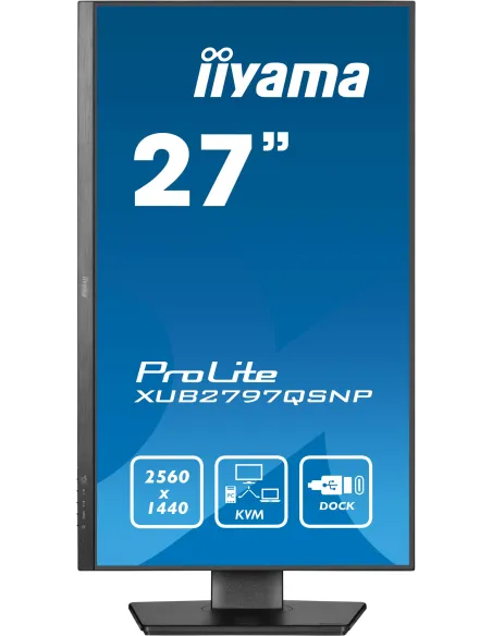 iiyama ProLite XUB2797QSNP-B1 Monitor PC 68,6 cm (27") 2560 x 1440 Pixel Quad HD LED Nero