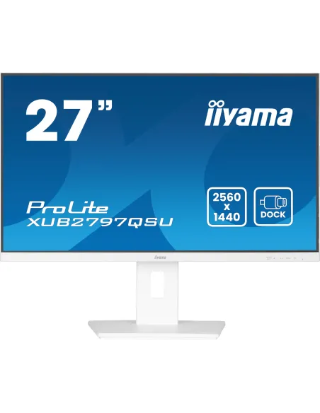 iiyama ProLite XUB2797QSU-W2 Monitor PC 68,6 cm (27") 2560 x 1440 Pixel Quad HD LED Bianco