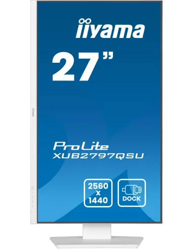 iiyama ProLite XUB2797QSU-W2 Monitor PC 68,6 cm (27") 2560 x 1440 Pixel Quad HD LED Bianco