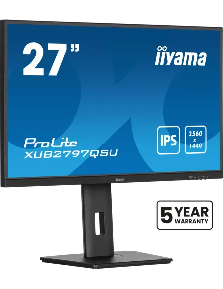 iiyama ProLite XUB2797QSU-B2 Monitor PC 68,6 cm (27") 2560 x 1440 Pixel Quad HD LED Nero