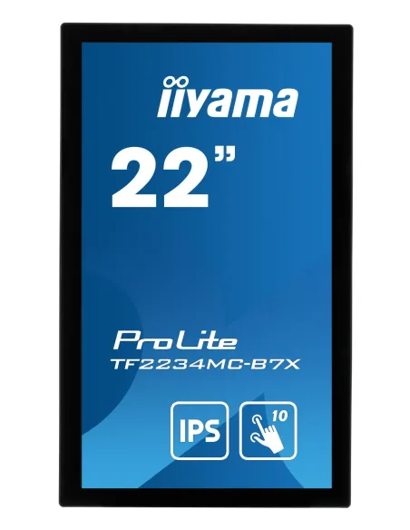 iiyama ProLite TF2234MC-B7X Monitor PC 54,6 cm (21.5") 1920 x 1080 Pixel Full HD LED Touch screen Multi utente Nero