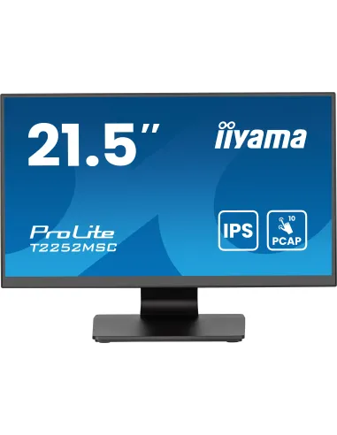 iiyama ProLite T2252MSC-B2AG Monitor PC 54,6 cm (21.5") 1920 x 1080 Pixel Full HD LCD Touch screen Nero