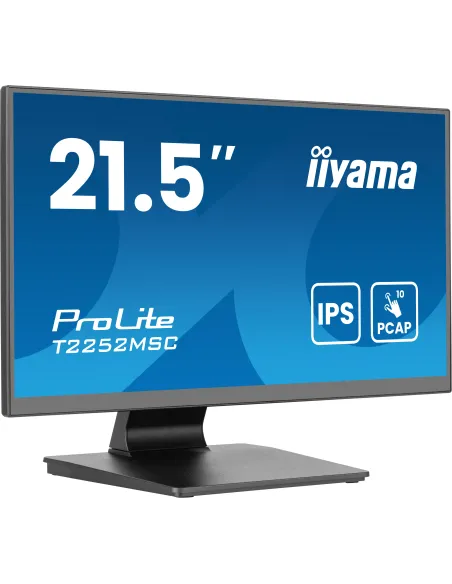iiyama ProLite T2252MSC-B2AG Monitor PC 54,6 cm (21.5") 1920 x 1080 Pixel Full HD LCD Touch screen Nero