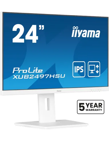 iiyama ProLite XUB2497HSU-W2 Monitor PC 60,5 cm (23.8") 1920 x 1080 Pixel Full HD LED Bianco