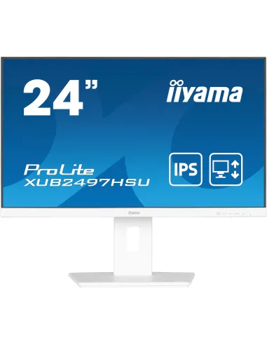 iiyama ProLite XUB2497HSU-W2 Monitor PC 60,5 cm (23.8") 1920 x 1080 Pixel Full HD LED Bianco