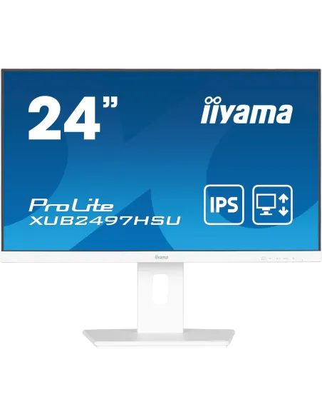 iiyama ProLite XUB2497HSU-W2 Monitor PC 60,5 cm (23.8") 1920 x 1080 Pixel Full HD LED Bianco