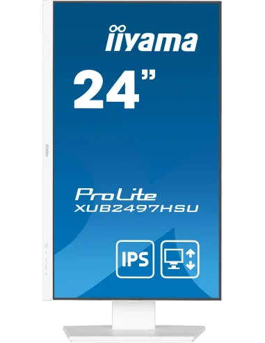 iiyama ProLite XUB2497HSU-W2 Monitor PC 60,5 cm (23.8") 1920 x 1080 Pixel Full HD LED Bianco