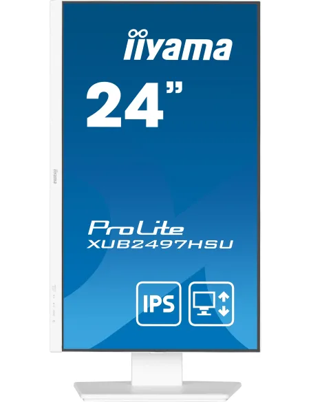 iiyama ProLite XUB2497HSU-W2 Monitor PC 60,5 cm (23.8") 1920 x 1080 Pixel Full HD LED Bianco