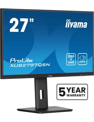 iiyama ProLite XUB2797QSN-B2 Monitor PC 68,6 cm (27") 2560 x 1440 Pixel Quad HD LED Nero
