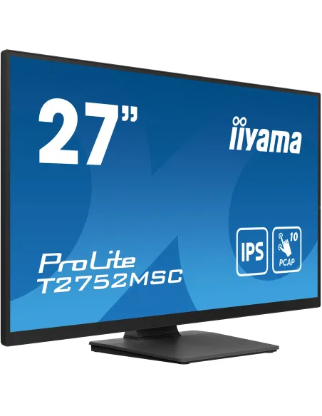 iiyama ProLite T2752MSC-B1 Monitor PC 68,6 cm (27") 1920 x 1080 Pixel Full HD LED Touch screen Nero