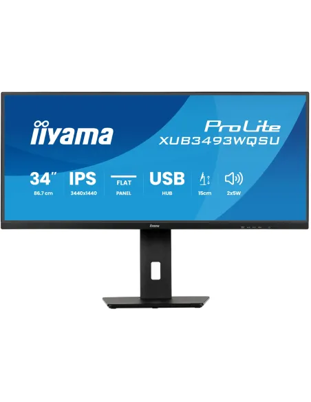 iiyama ProLite XUB3493WQSU-B6 Monitor PC 86,4 cm (34") 3440 x 1440 Pixel UltraWide Quad HD LED Nero