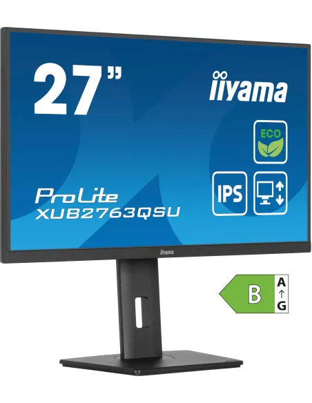 iiyama ProLite XUB2763QSU-B1 Monitor PC 68,6 cm (27") 2560 x 1440 Pixel Quad HD LED Nero