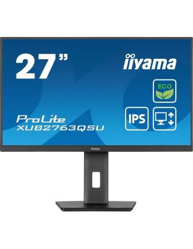 iiyama ProLite XUB2763QSU-B1 Monitor PC 68,6 cm (27") 2560 x 1440 Pixel Quad HD LED Nero