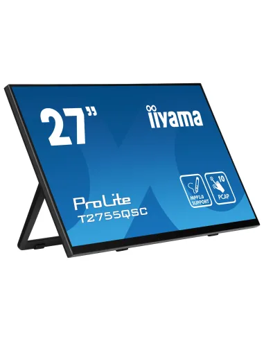 iiyama ProLite T2755QSC-B1 Monitor PC 68,6 cm (27") 2560 x 1440 Pixel Quad HD LCD Touch screen Nero