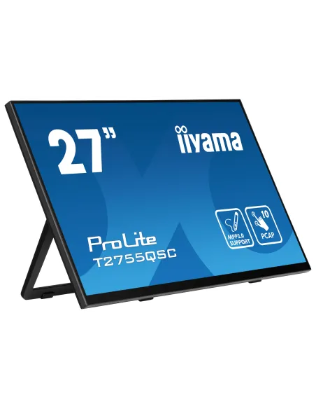 iiyama ProLite T2755QSC-B1 Monitor PC 68,6 cm (27") 2560 x 1440 Pixel Quad HD LCD Touch screen Nero