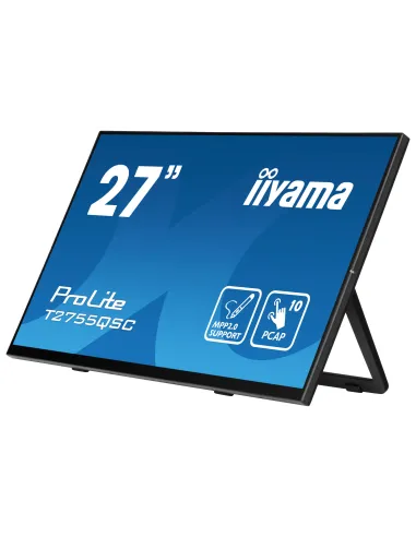 iiyama ProLite T2755QSC-B1 Monitor PC 68,6 cm (27") 2560 x 1440 Pixel Quad HD LCD Touch screen Nero
