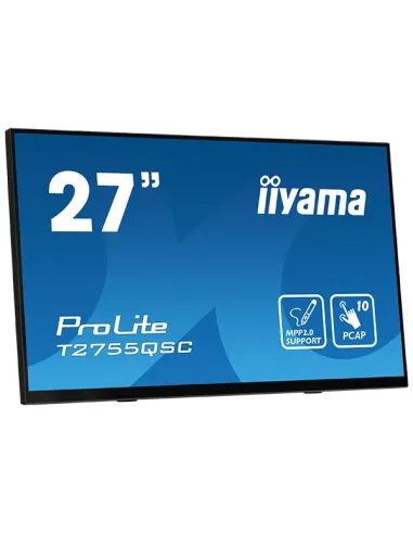 iiyama ProLite T2755QSC-B1 Monitor PC 68,6 cm (27") 2560 x 1440 Pixel Quad HD LCD Touch screen Nero