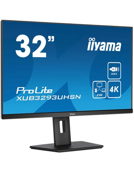iiyama ProLite XUB3293UHSN-B5 Monitor PC 80 cm (31.5") 3840 x 2160 Pixel 4K Ultra HD LCD Nero
