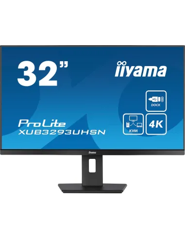 iiyama ProLite XUB3293UHSN-B5 Monitor PC 80 cm (31.5") 3840 x 2160 Pixel 4K Ultra HD LCD Nero