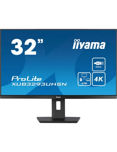 iiyama ProLite XUB3293UHSN-B5 Monitor PC 80 cm (31.5") 3840 x 2160 Pixel 4K Ultra HD LCD Nero