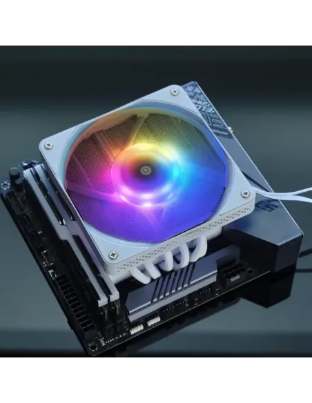 Jonsbo HX6200D Processore Raffreddatore d'aria 12 cm Bianco 1 pz