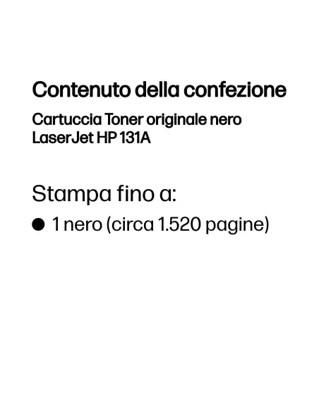 HP Cartuccia Toner originale nero LaserJet 131A