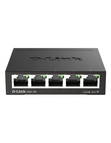 D-Link DGS-105 Non gestito L2 Gigabit Ethernet (10 100 1000) Nero