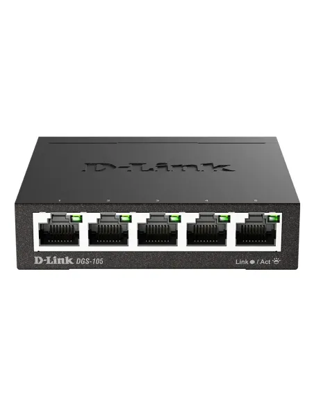 D-Link DGS-105 Non gestito L2 Gigabit Ethernet (10 100 1000) Nero
