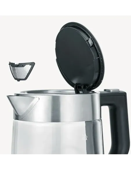 Severin WK 3468 bollitore elettrico 1 L 2200 W Nero, Acciaio inox, Trasparente