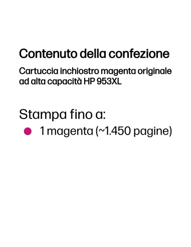 HP Cartuccia inchiostro magenta originale ad alta capacità 953XL