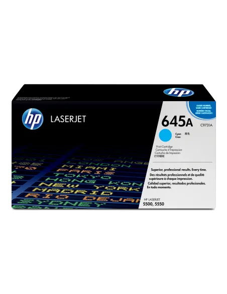 HP Cartuccia Toner originale ciano LaserJet 645A
