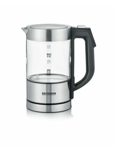 Severin WK 3458 bollitore elettrico 0,5 L 1100 W Nero, Trasparente