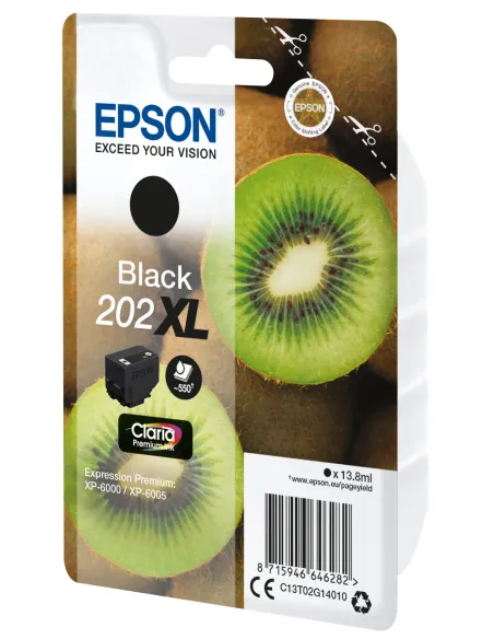 Epson Kiwi Singlepack Black 202XL Claria Premium Ink