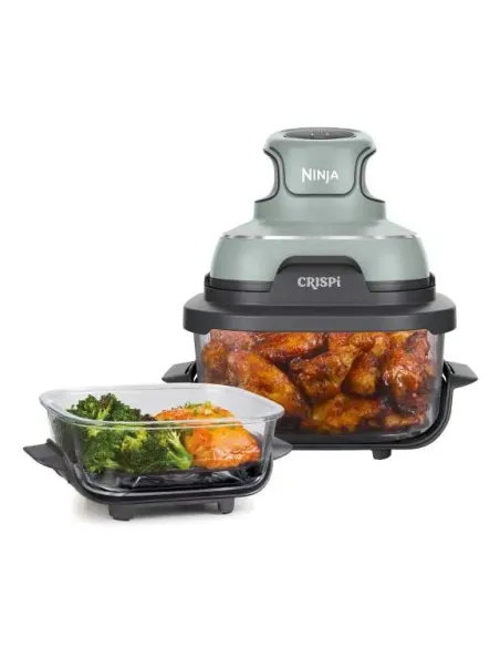 Ninja CRISPi Singolo 3,8 L 1700 W Friggitrice ad aria calda Verde, Grigio, Trasparente