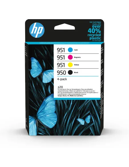 HP Confezione da 4 cartucce di inchiostro originali 950 951, nero, ciano, magenta, giallo